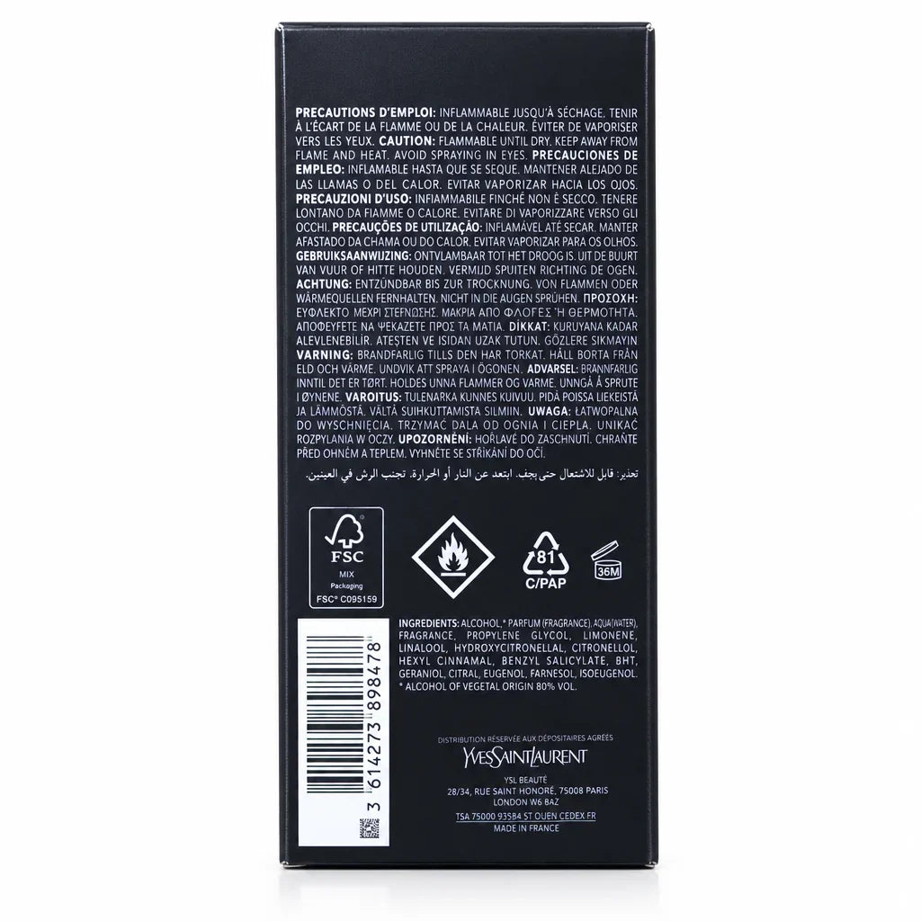 Yves Saint Laurent Y Eau de Parfum Intense for Men 100ml (3.3 fl oz)