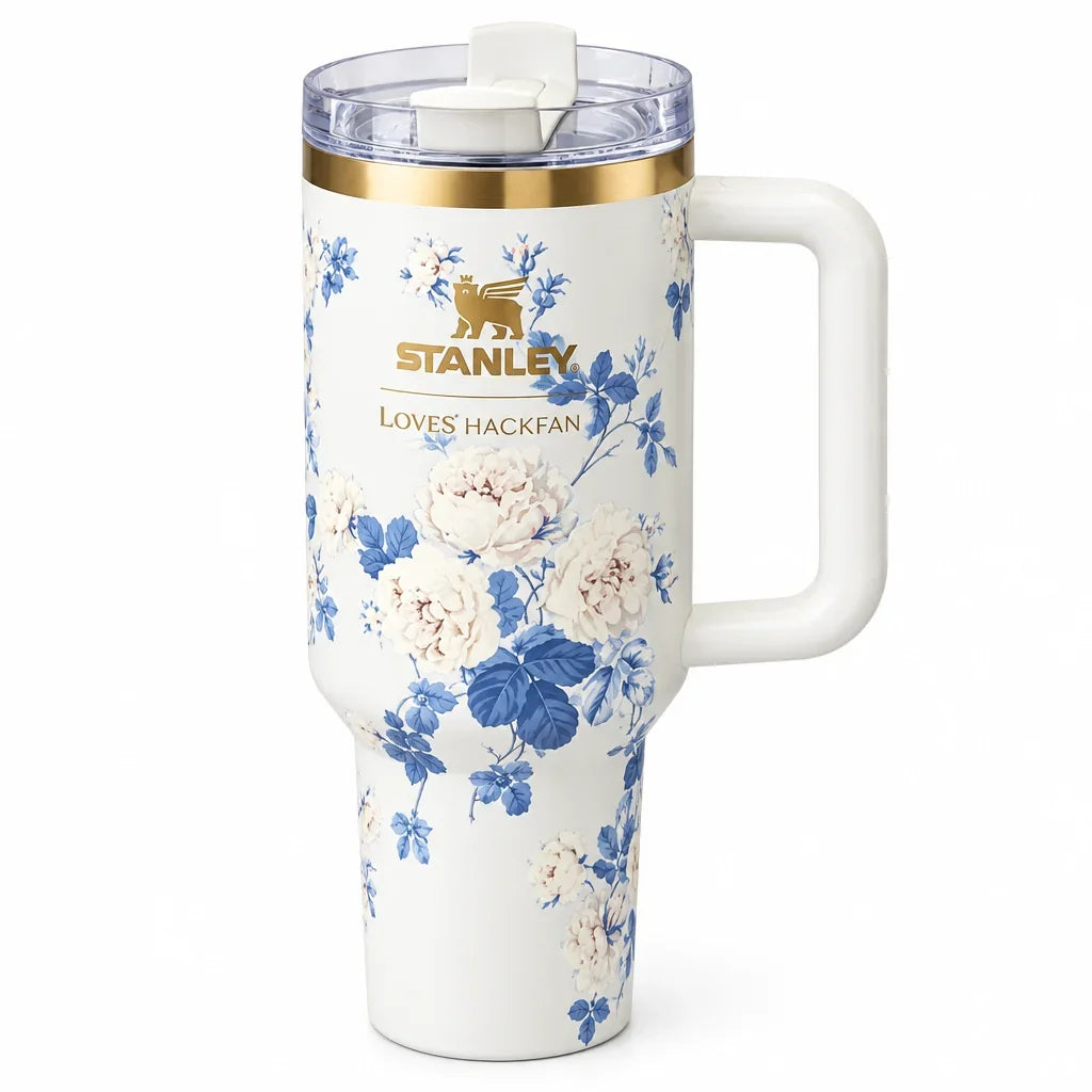 Stanley x LoveShackFancy Everblooming Rosettes 40oz Quencher Tumbler – New in Box