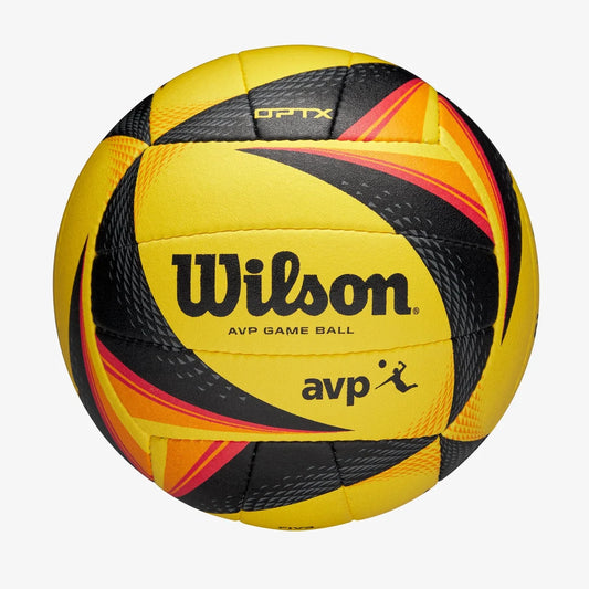 Wilson AVP OPTX Official Beach Volleyball Match Game Ball – Black/Yellow