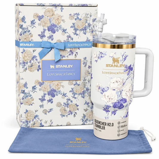 Stanley x LoveShackFancy Everblooming Rosettes 40oz Quencher Tumbler – New in Box